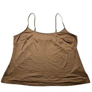 SHEIN Curve‎ Womens Brown Tank Top Camisole Plus Size 5X US 22 Sleeveless